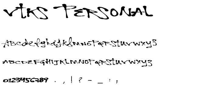 Vtks Personal font